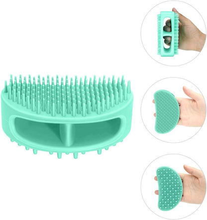 Dog Brush & Cat Brush, Soft Silicone Dog & Cat Grooming Brush, Pet Bath & Massage Brush for Cats and Dogs with Short or Long Hair, Cat Slicker Shedding Hair Brush Teal