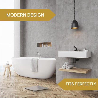 Premium Bathroom Scale, Highly Accurate Digital Bathroom Body Scale, Precisely Measures Weight up to 400 Lbs